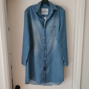 Frank & Eileen Light Blue Denim Shirt Dress